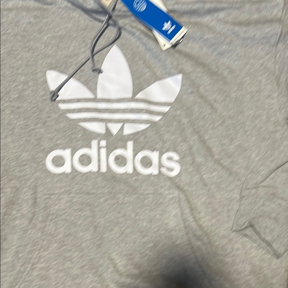Adidas Gray Trefoil Logo Sweatshirt - Picture 2 of 4